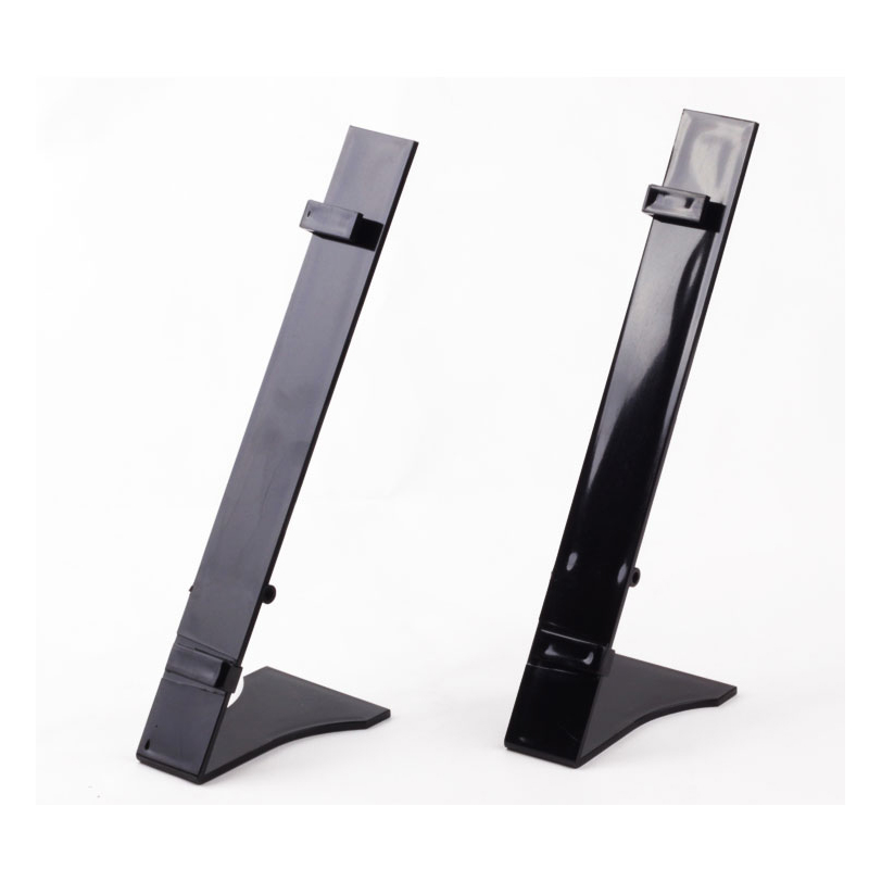 tmj-pp-587 โปร่งใส acrylic เดี่ยวแสดงกรอบการสนับสนุนดัดพลาสติกนาฬิกาข้อมือแสดงกรอบ